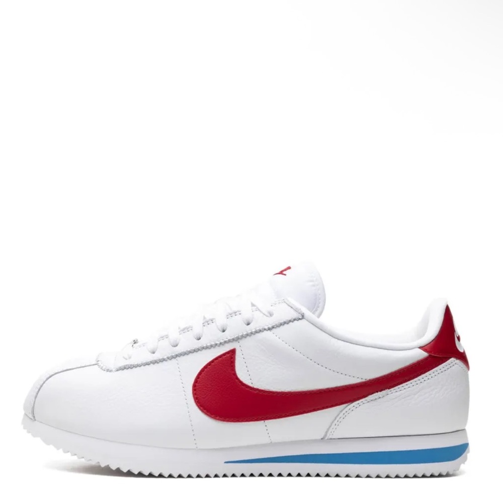 Nike Women’s Cortez ’Forrest Gump’ White Red & Blue Sneakers